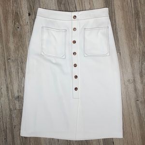 White pencil skirt.